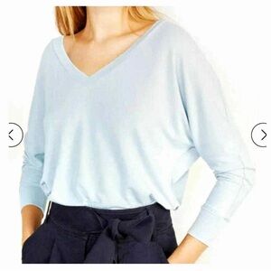 Boden Gray and Pink Crew Neck Top